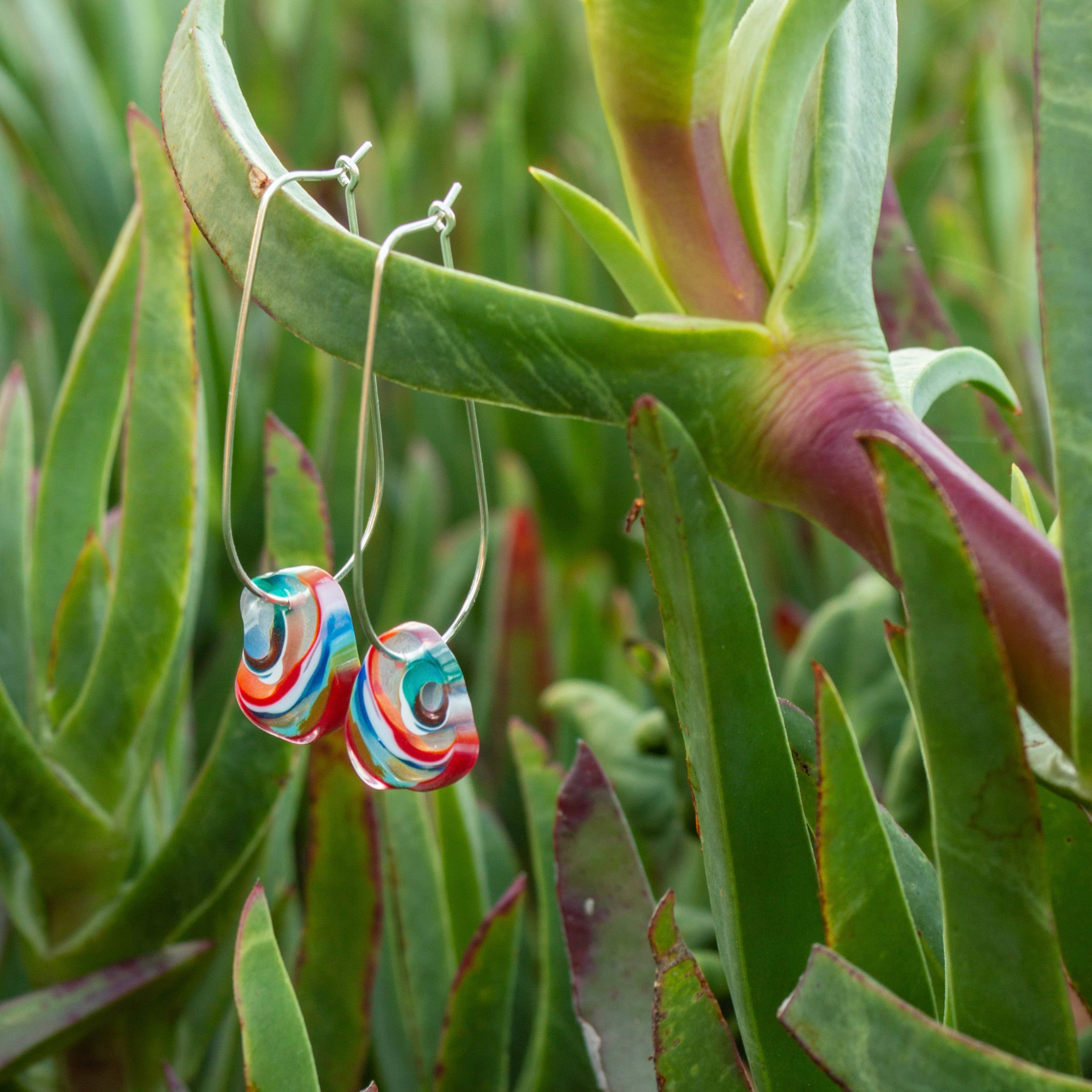 Surf Gems Teardrop Hoops