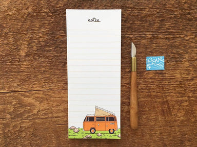 VW Camper Note pad with pen and stamp
