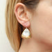 Large Layered Triangles Wire Earrings by Marjorie Baer, handcrafted jewelry made in California
