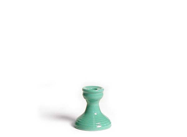 aqua candlestick holder