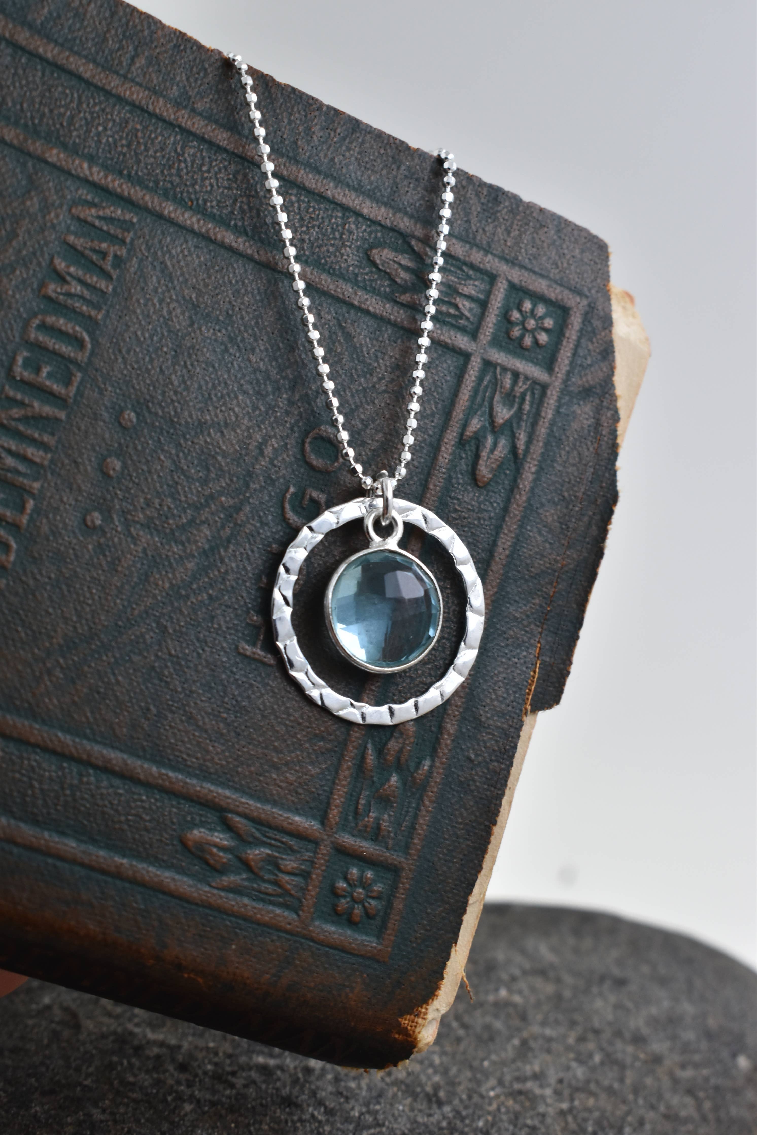 Sterling Silver Sky Blue Topaz Necklace