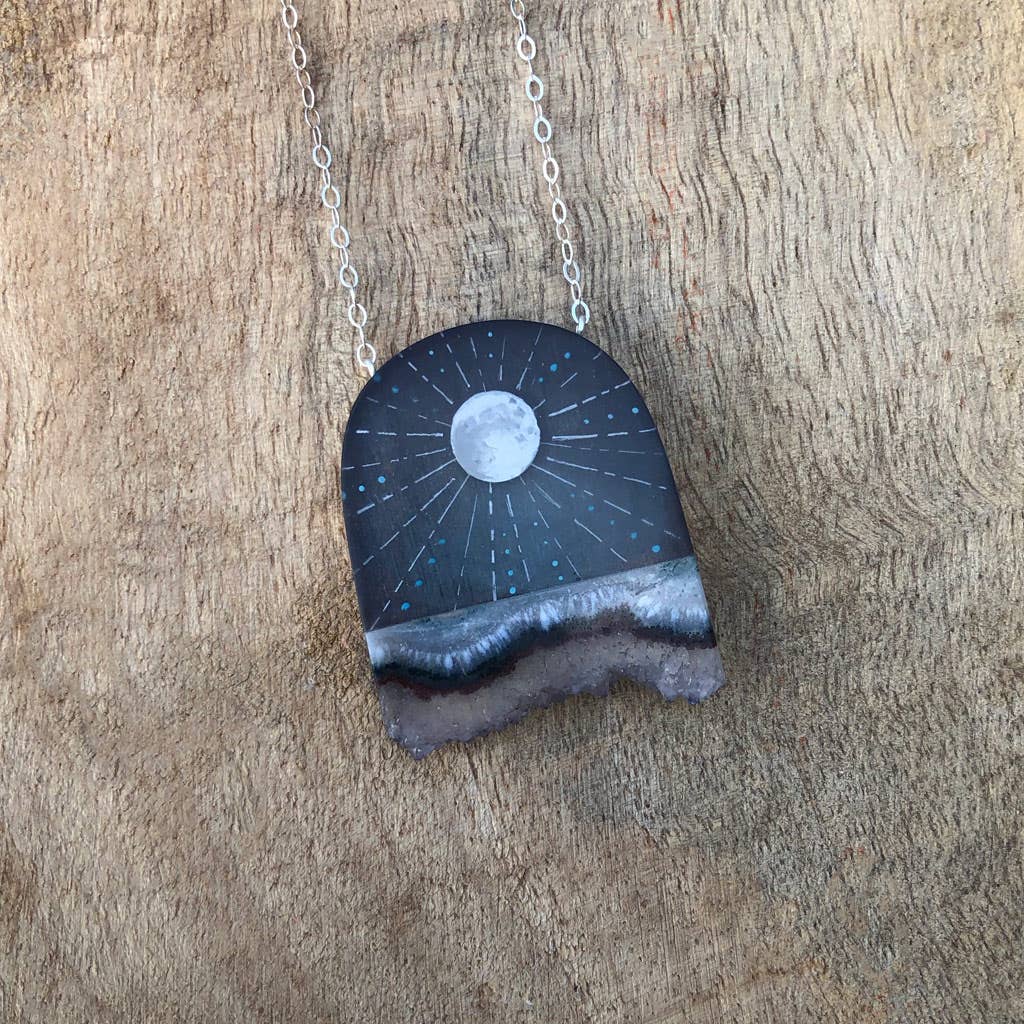Moon Rays Crystal Necklace