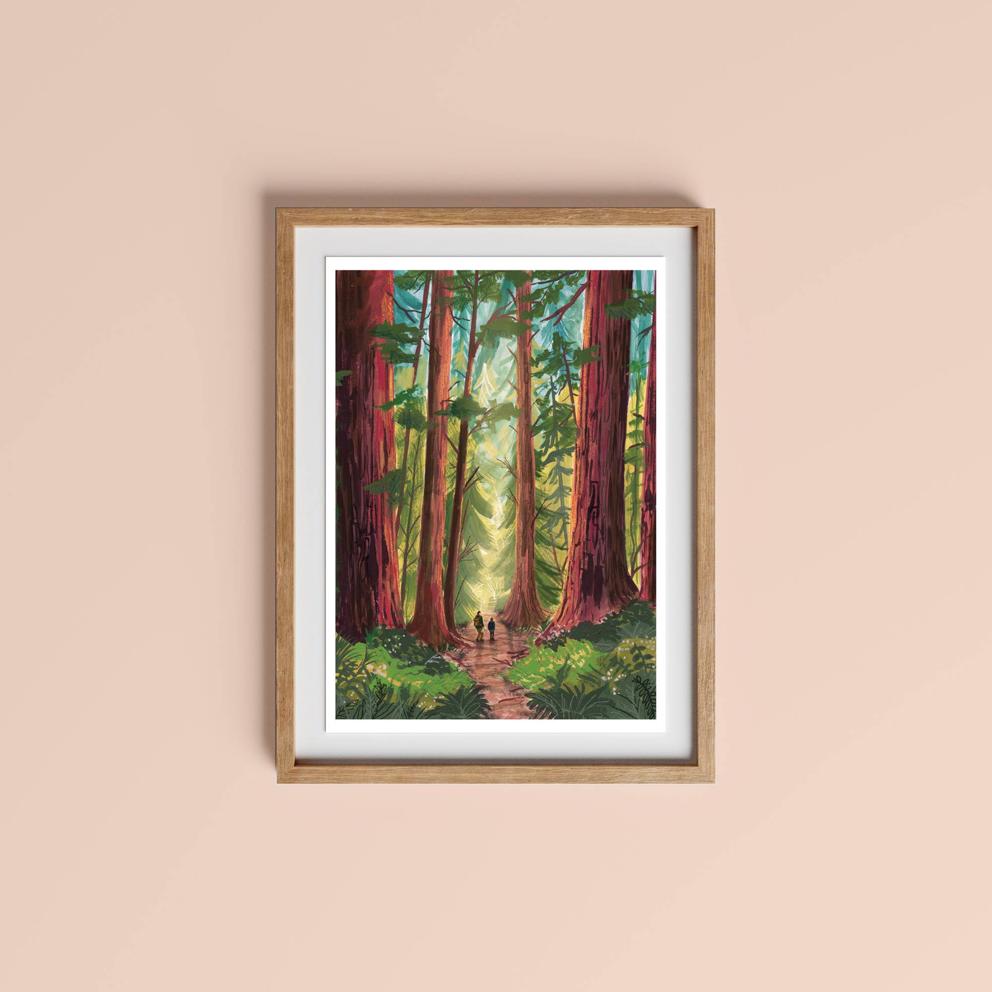 Into The Trees: Giant Redwood Print 