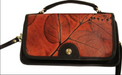 Leaf Leather Edge Flap Bags