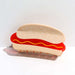 Hot dog hair clip with teeth