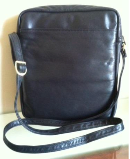 Leaf leather cross body bag