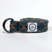 Recycled climbing rope belt with metal buckle.