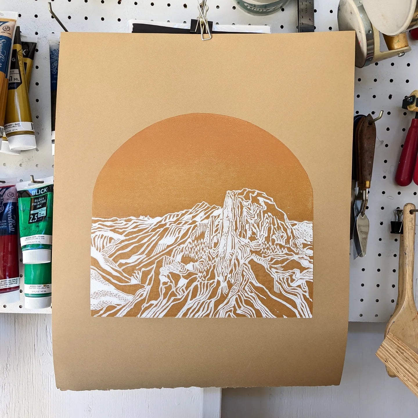 Half Dome | Linoprint