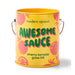 Cherry Tomato grow kit in a bright yellow can adorned with the label 'AWESOME SAUCE' from Modern Sprout, featuring the Complimentary Color Grow Kits.