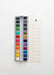 Close-up of the 24 Color Watercolor Paint Palette showing vibrant and richly pigmented colors ideal for blending and layering in various artistic projects.