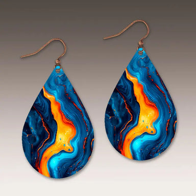 Close-up view of Petal Drop Handmade Earrings highlighting the intricate craftsmanship and lightweight materials.
