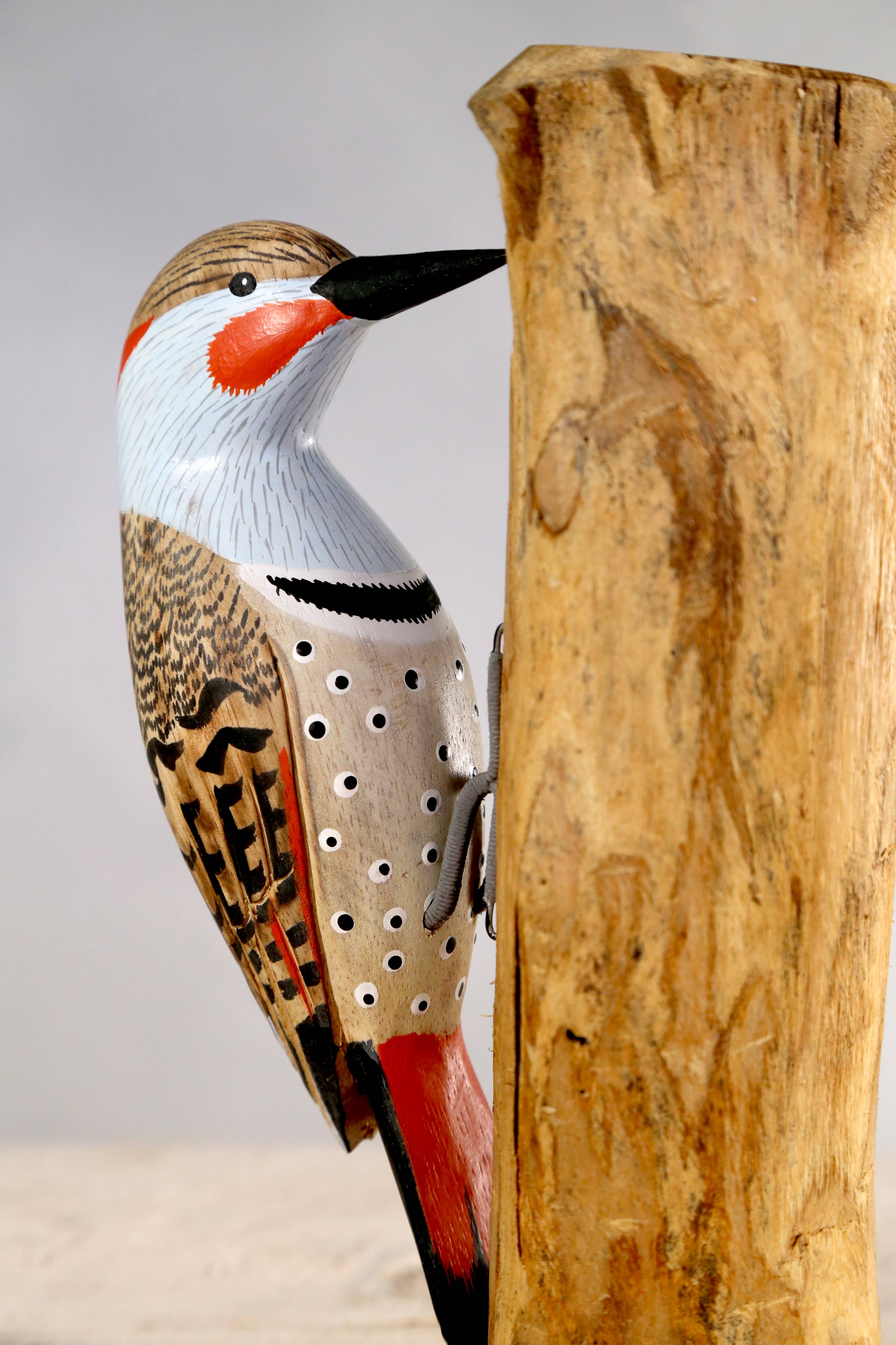 Woodpecker - Northern Flicker - 9.5"H  -Carved Ornament