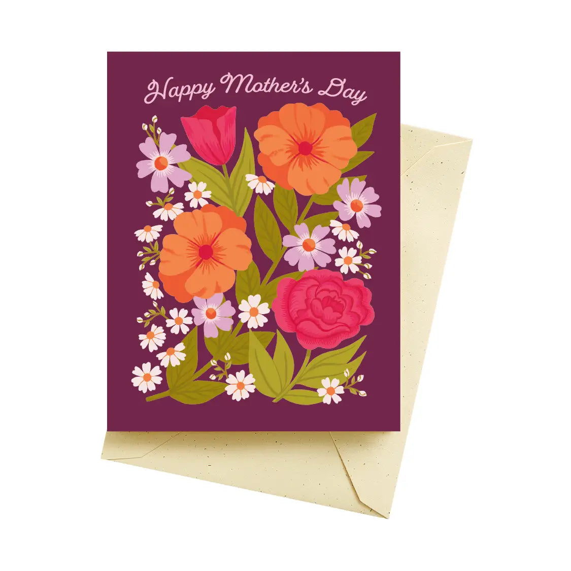 Mother's Day Card Collection with a vibrant floral design and the greeting 'Happy Mother's Day' by ARTISANS & agency.