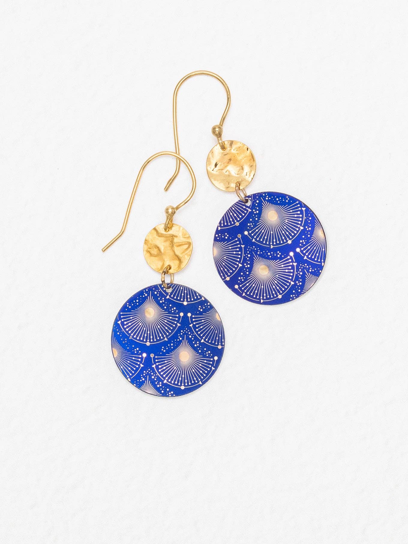 Stunning Danica Earrings by Holly Yashi shining like gold stars in the universe, the perfect accessory for your cosmic escapades!