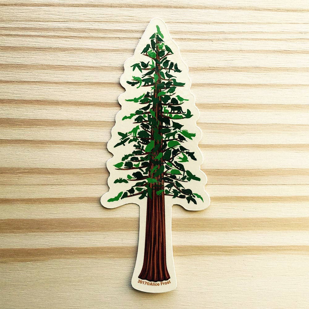 Redwood Tree sticker