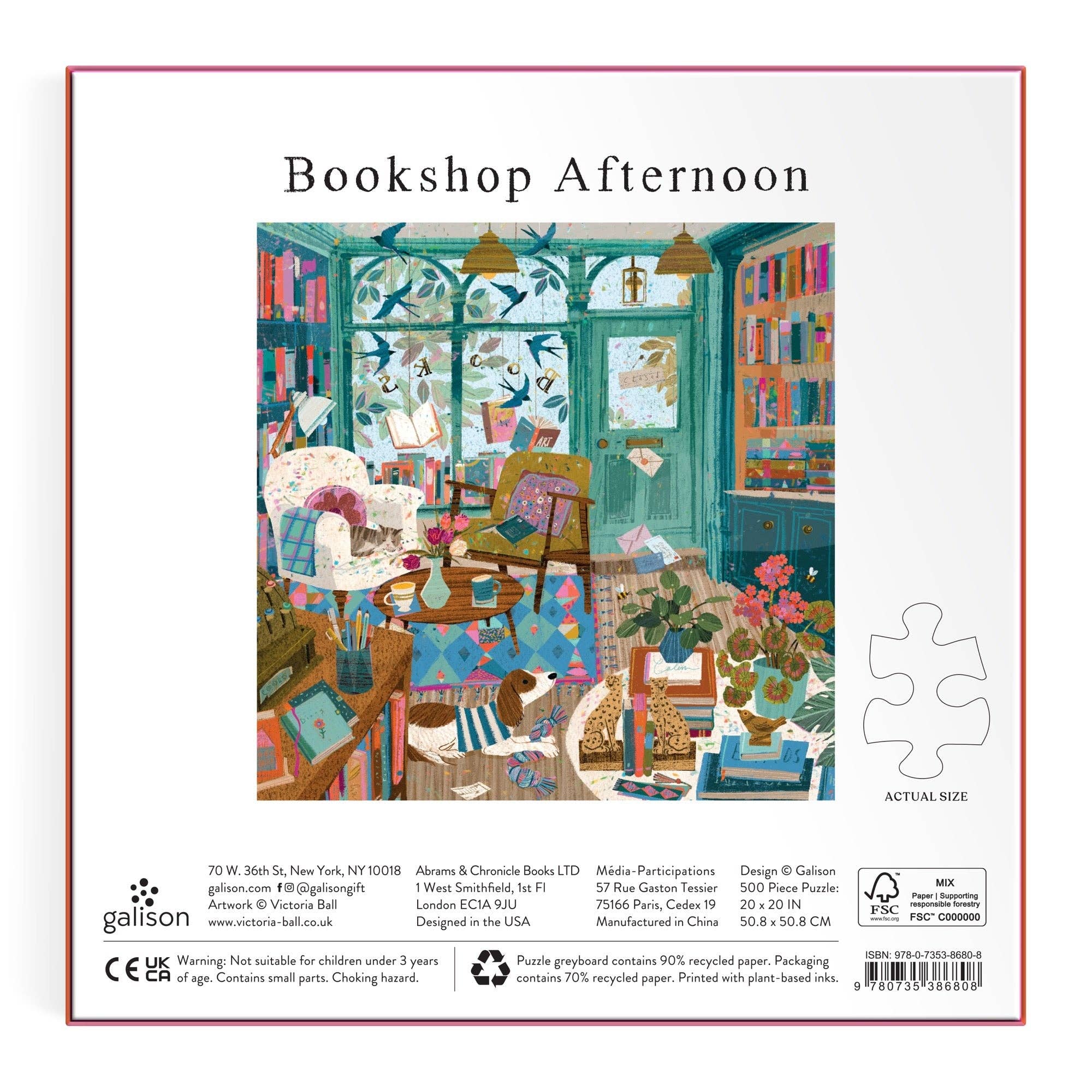 Bookshop Afternoon 500 piece puzzle