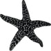 black starfish sticker