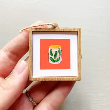 Tiny Watercolor Framed Print | 1" Food