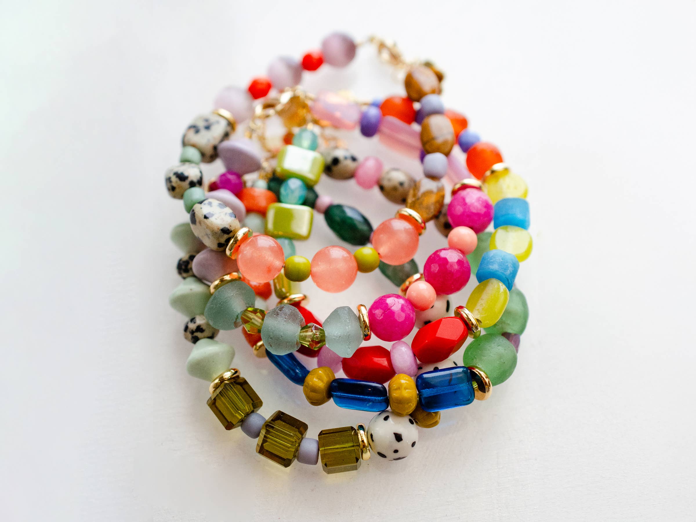 Gemstone Bracelet - Green and Mint