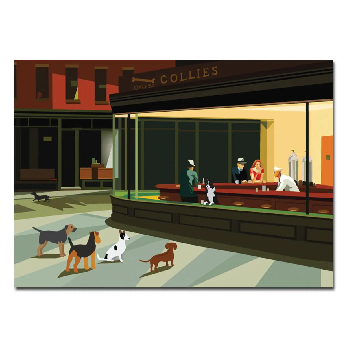 Dog blank greeting card