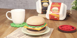 wooden Hamburger coaster set