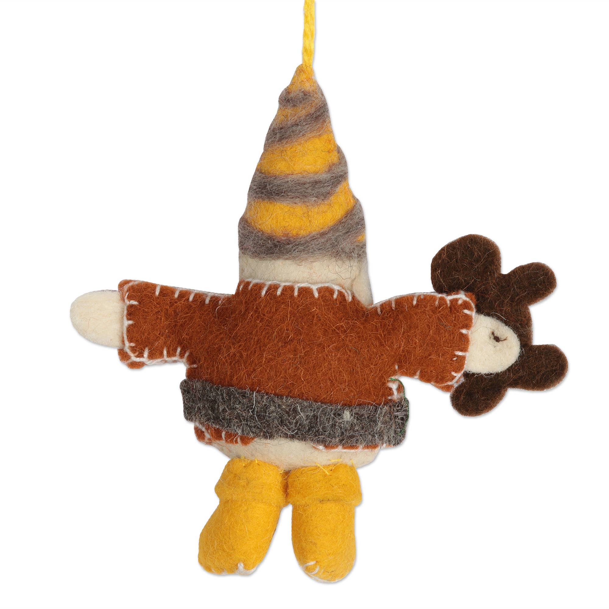 Glad Tiding Gnomes Wool Ornaments