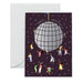 Happy Birthday dancing disco ball greeting card