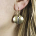 Wire-Wrapped Oval Earrings by Marjorie Baer, handcrafted jewelry made in California