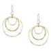 Medium Airy Rings Wire Earrings by Marjorie Baer, handcrafted jewelry made in California