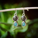 Astra Crushed Gemstone Bubbles drop Earrings