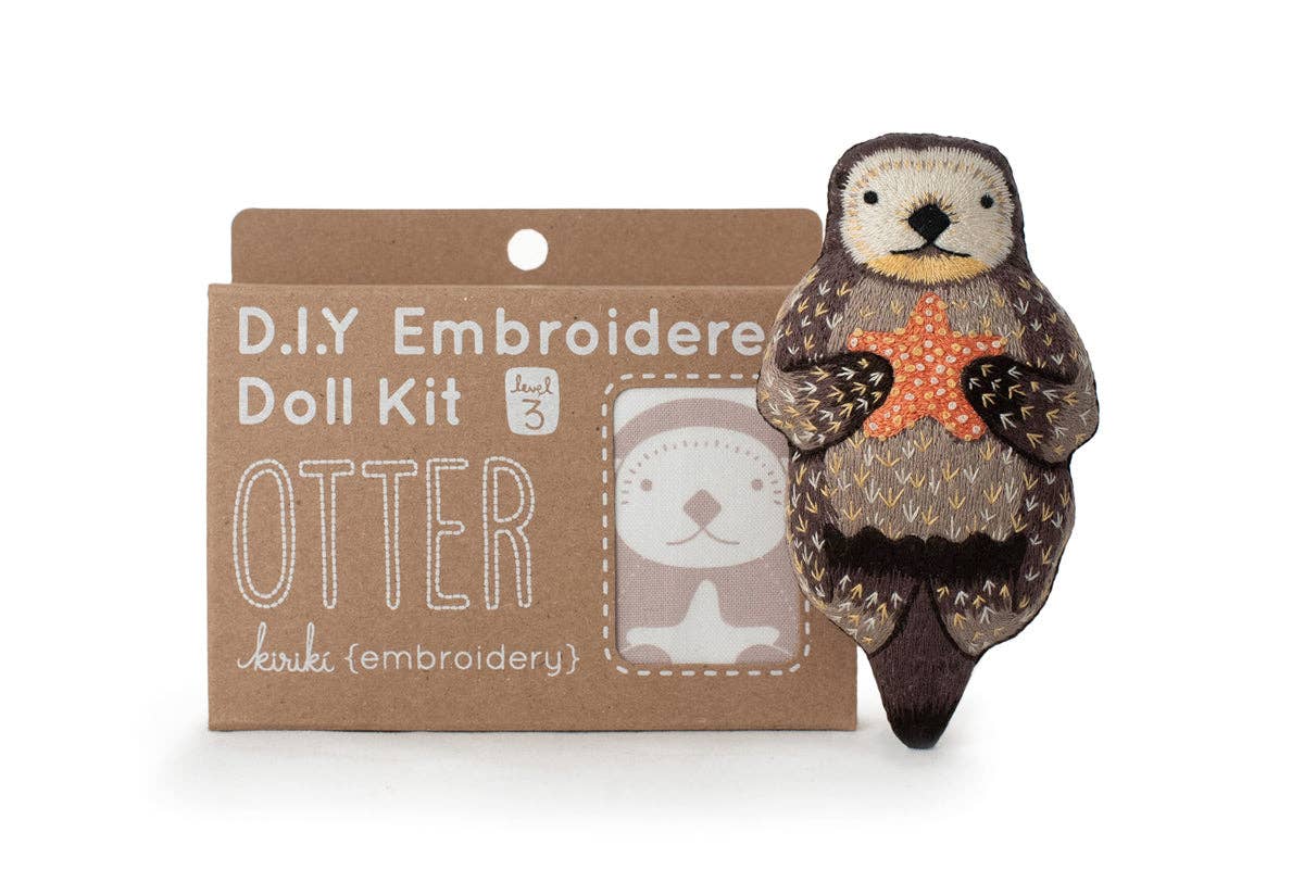 Otter DIY Embroidery kit