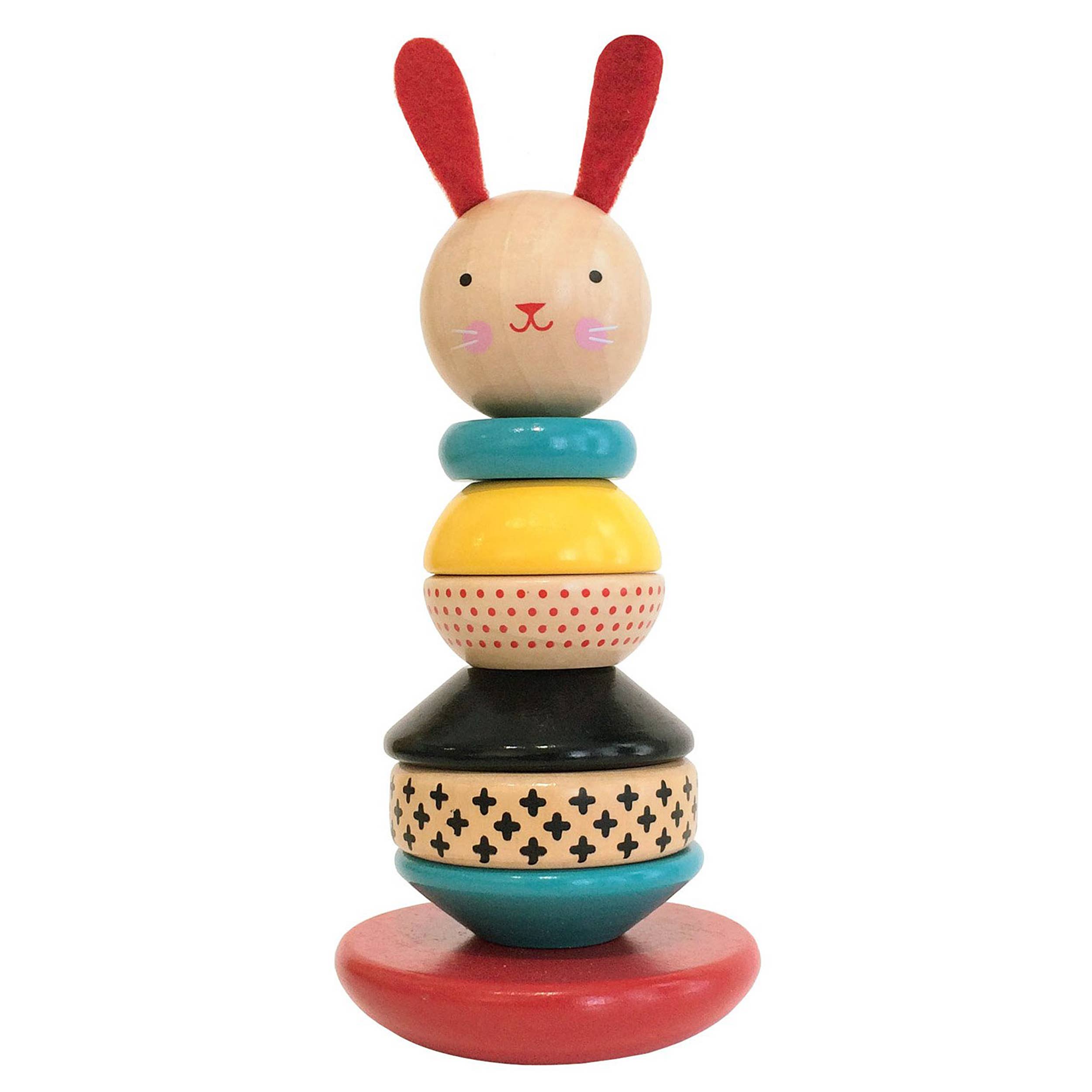 Wooden Rabbit Stacker Toy by Petit collage