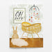 Blank interior A2 greeting card from Olive & Company, ideal for personal messages and notes.