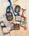 Vintage-style art locket ornament.