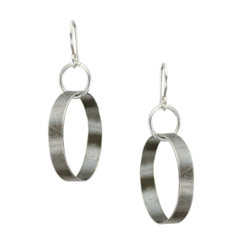 Ring with Wide Hoop Earrings by Marjorie Baer, handcrafted jewelry made in California
