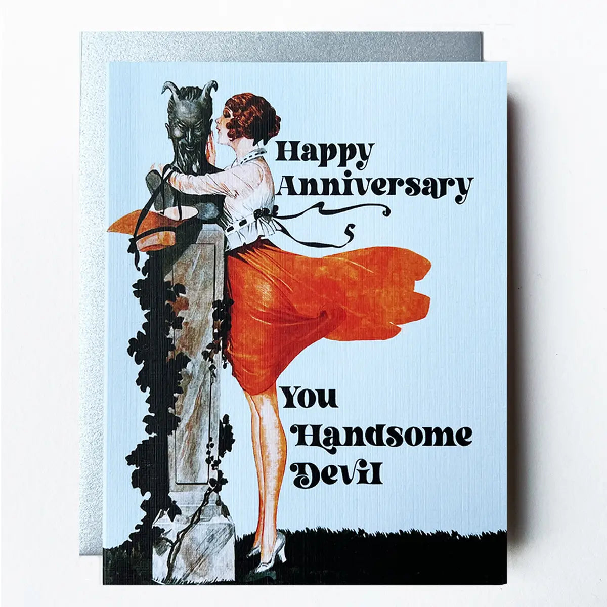 Happy Anniversary you handsome devel greeting card