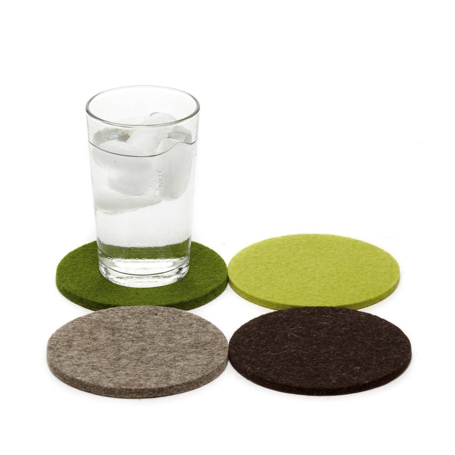 Felt Round Coaster | Set of 4 Multicolor