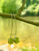 Alternate view of Green Glass Dangles by Suzanna Garrett Designs — green sea glass does the color work here—and it does plenty