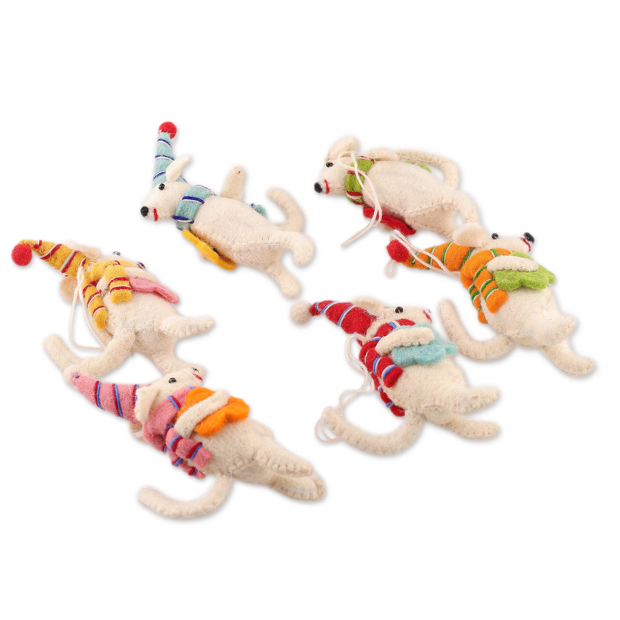 Mice Gifts Wool Felt Ornaments