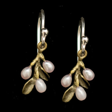 Add a touch of elegance with Flowering Thyme Dainty Wire Earrings, crafted in hand patinated bronze and accented with white freshwater pearls—perfect for when you want to look enchanting without actually turning into a fairy!