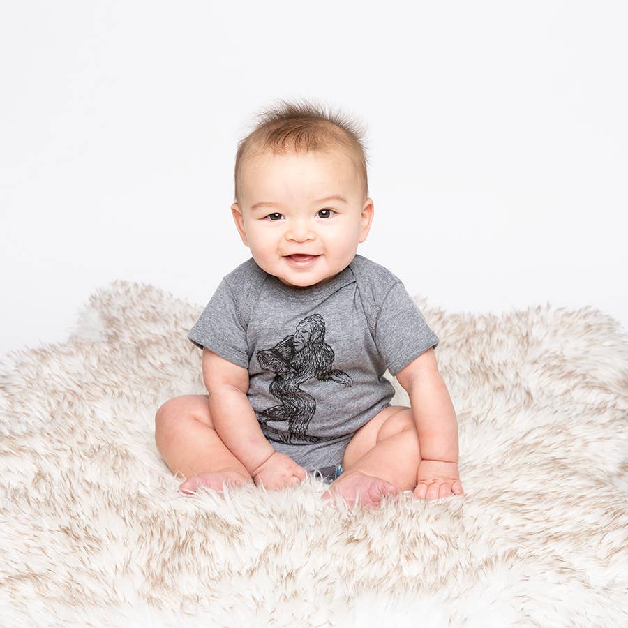 Sasquatch baby one-piece by Counter Couture