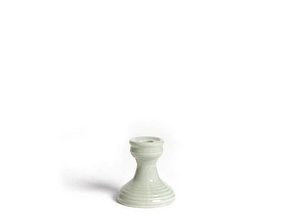 white candlestick holder