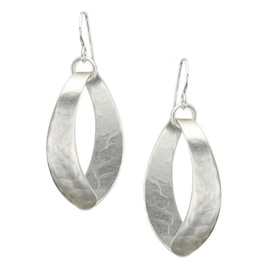 Wide Loop Earrings by Marjorie Baer, handcrafted jewelry made in California