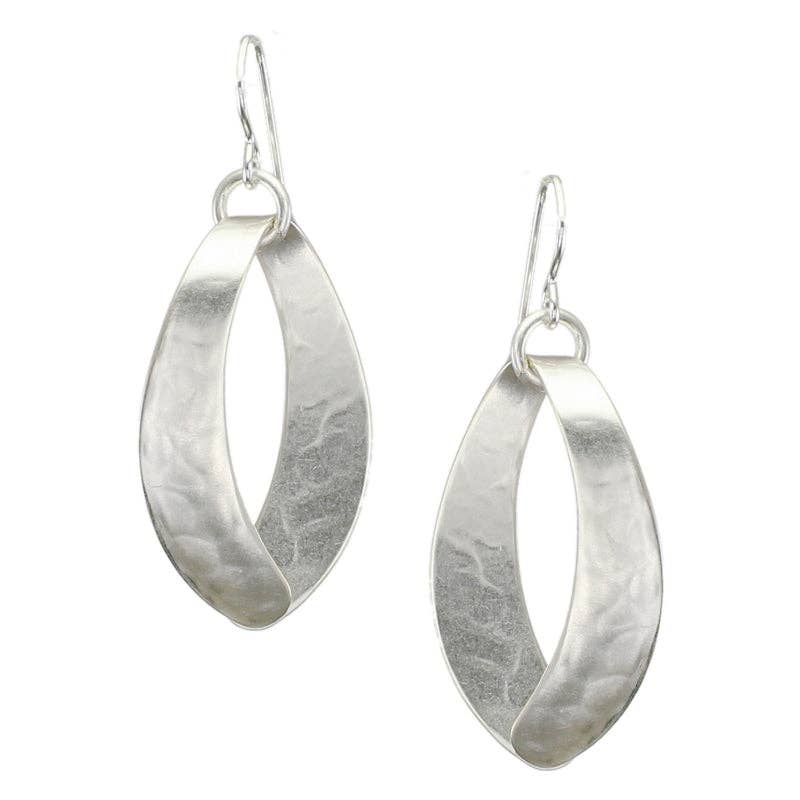 Wide Loop Earrings by Marjorie Baer, handcrafted jewelry made in California