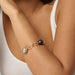Viloa Laguna gold-plated bracelet with freshwater pearls and paperclip chain
