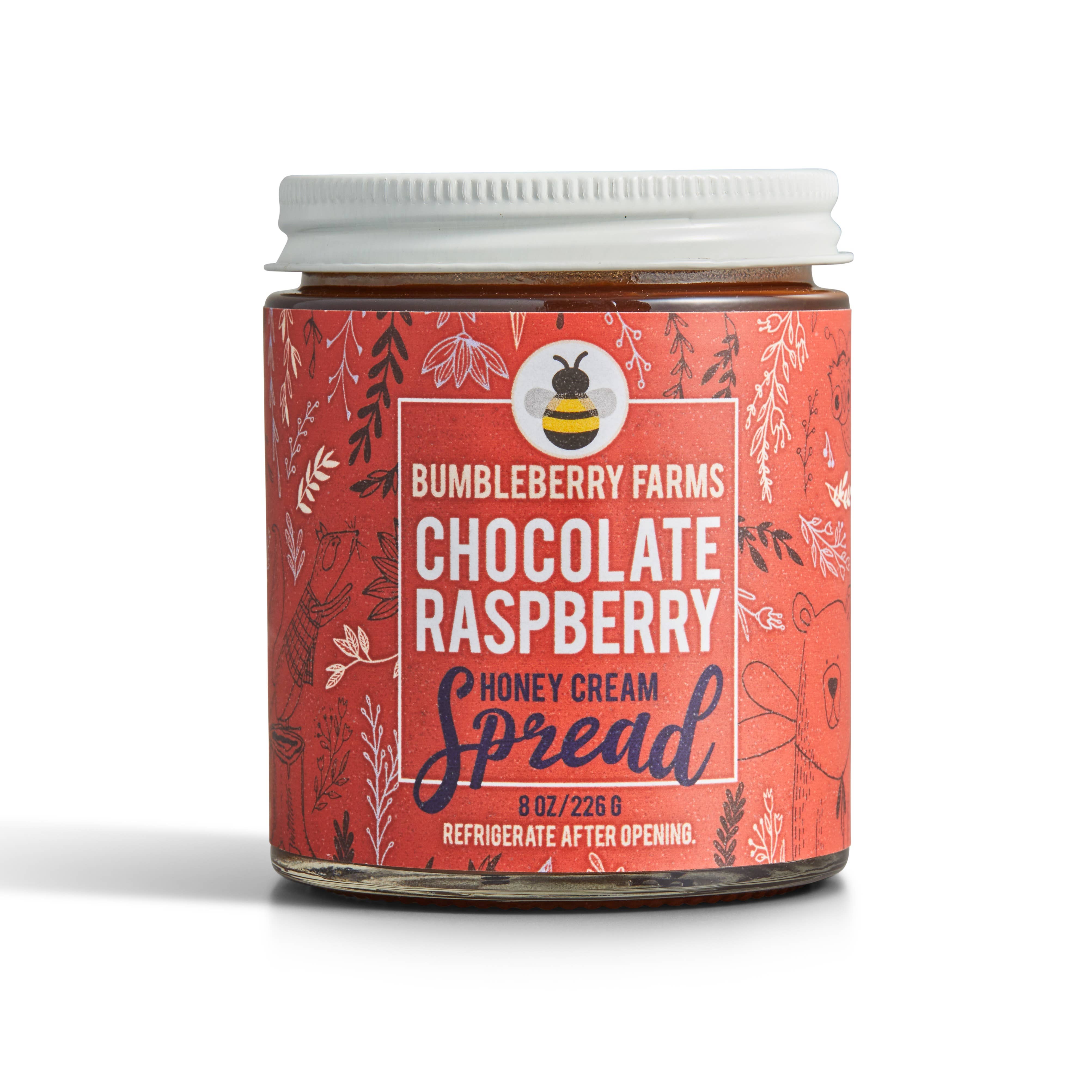 Bumbleberry Farms Chocolate Raspberry Honey cream spread