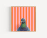 Pigeon Fine Art Print - Hilarious bird illustration adding a touch of whimsy to your decor, a perfect gift for bird lovers.