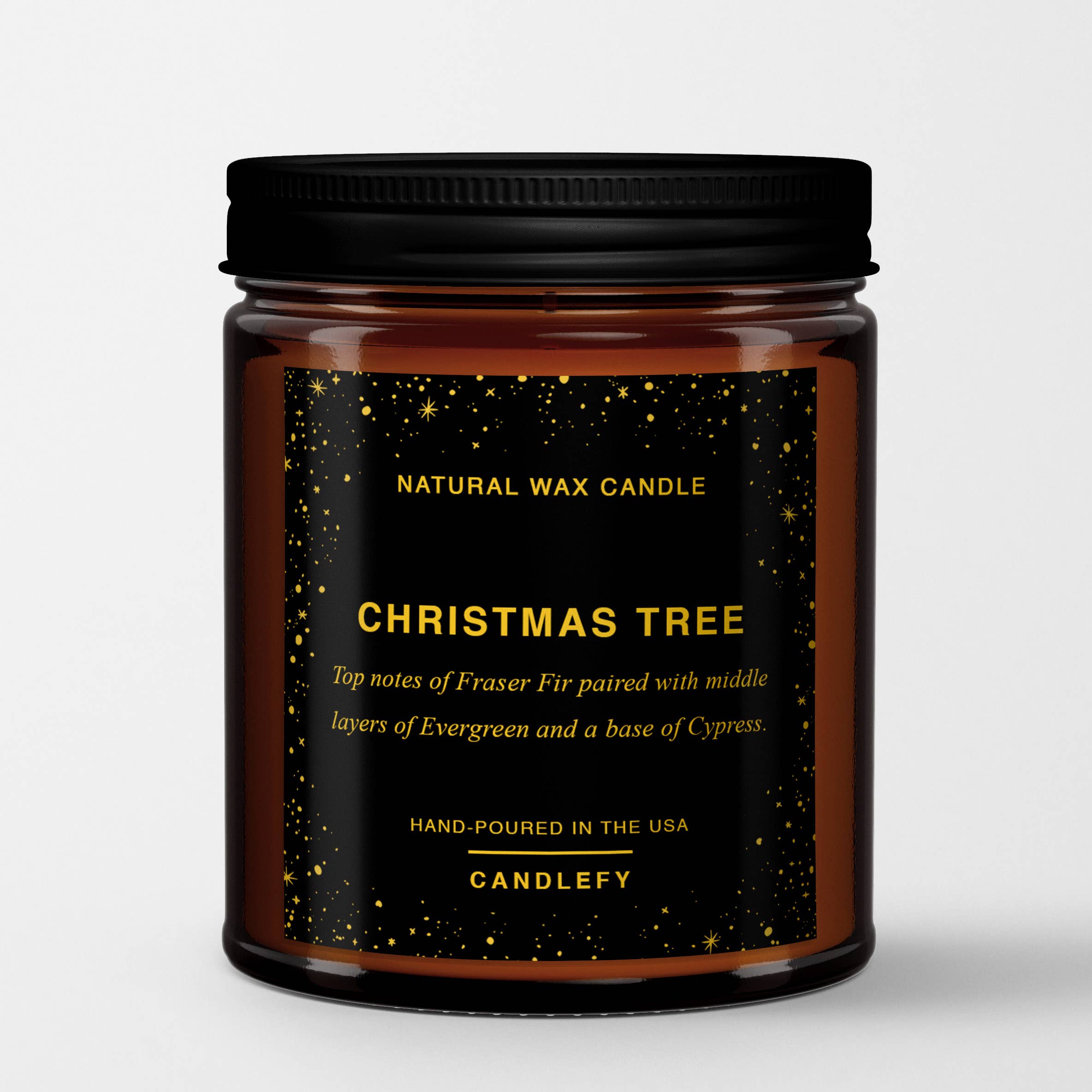 Candlefy Natural Wax Candle Christmas tree scent