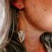 gemstone arrowhead earrings