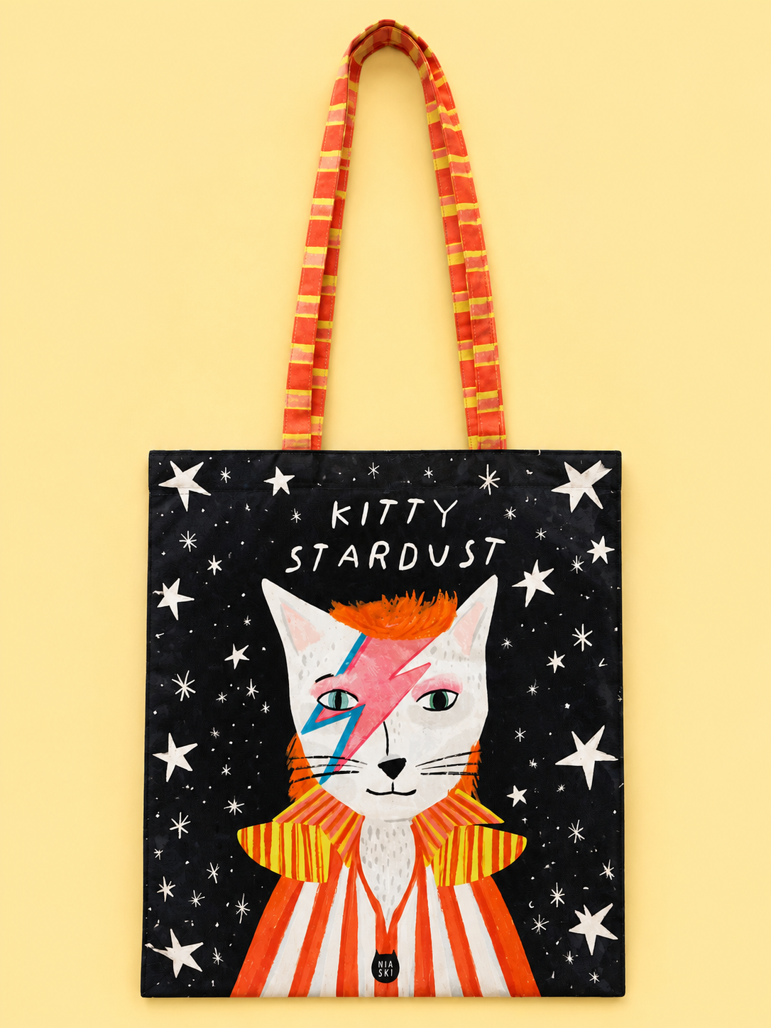 Kitty Stardust Cat Tote Bag